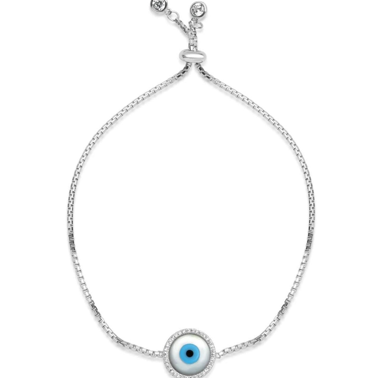 Lucky Eye Bracelet (Blue Outline)
