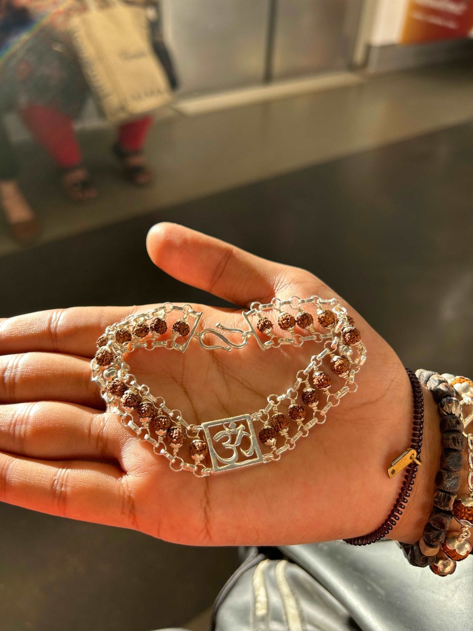 Buy One Mukhi Rudraksha Bead Silver Pendant Bracelet 100 Original Online  in India  Etsy