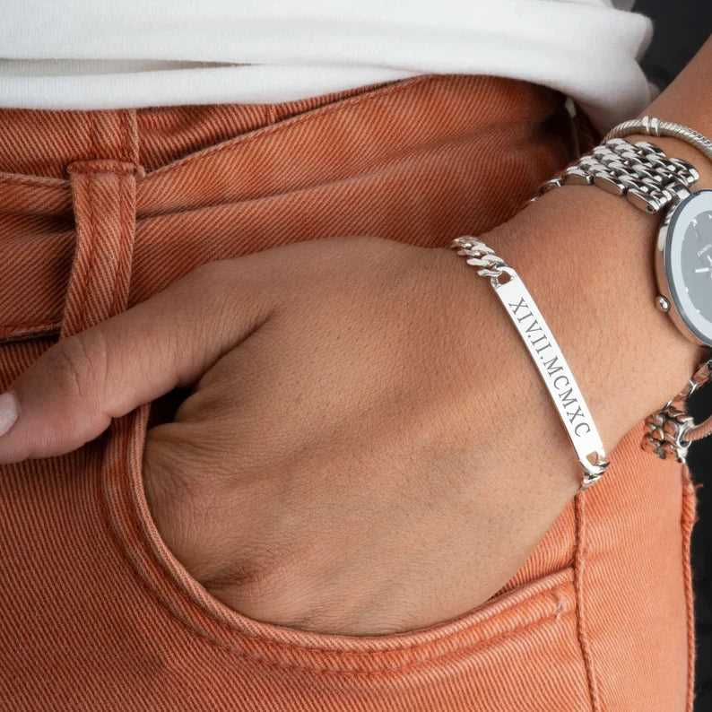 Personalized Silver Bracelets  Silver Bracelets