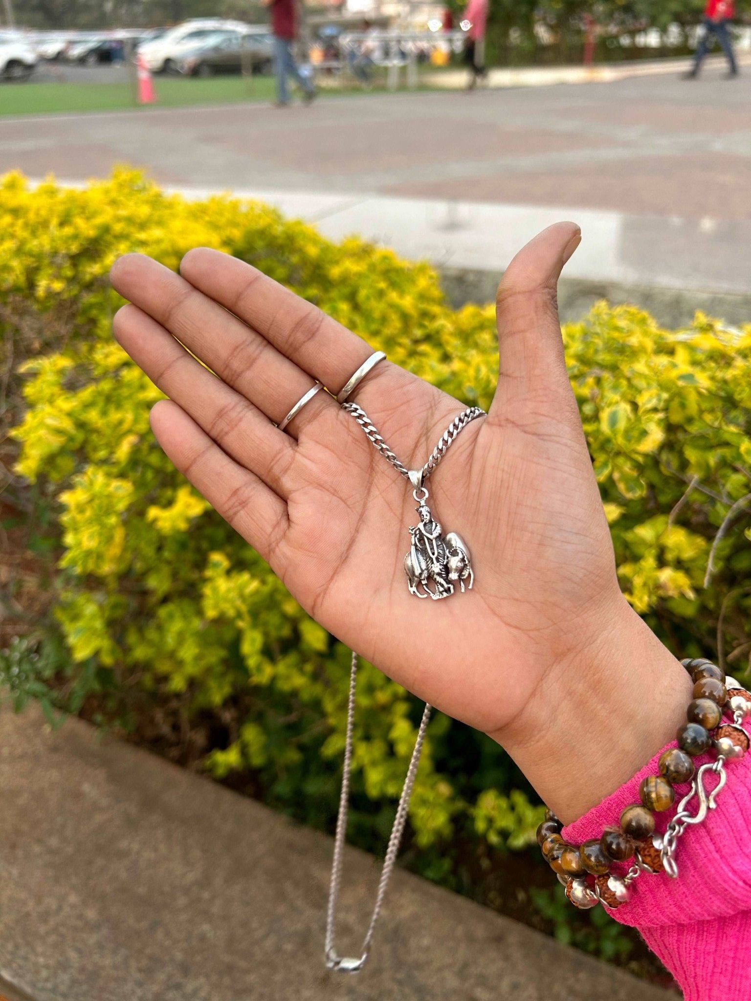 Choose Hindu Deity Hinduism God Goddess 925 Sterling Silver Bracelet | eBay